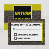 Antwoordkaart Coder's Party Kaart (Voorkant / Achterkant)