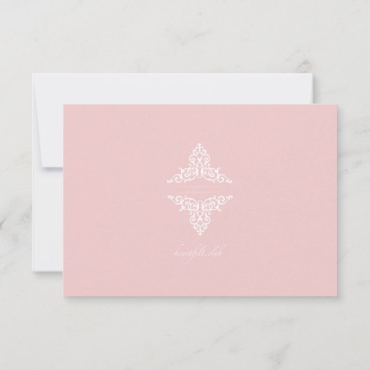 Antwoordkaart Echte Liefde Kaart (Achterkant)