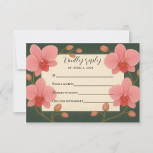 Antwoordkaart Ever After Orchidee RSVP Kaartje