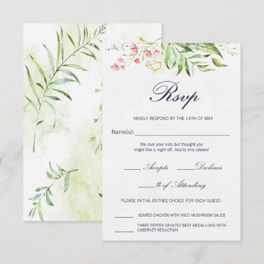 Antwoordkaart Geo Envy Kaart (Voorkant / Achterkant)