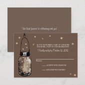 Antwoordkaart Grillen Vuurvliegjes en Metselaarsva RSVP Kaartje (Voorkant / Achterkant)