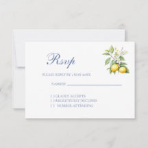 Antwoordkaart Lemon Wedding