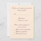 Antwoordkaart met roze bloemen in metseljars kaart (Achterkant)