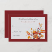 Antwoordkaart met rustieke begroeiing kaart (Voorkant / Achterkant)