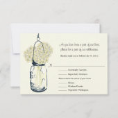 Antwoordkaart Metselpot en Hydrangea's RSVP Kaartje (Voorkant)