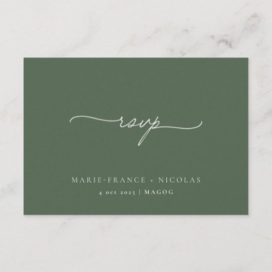 Antwoordkaart | Nederlands RSVP Kaartje
