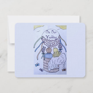 Antwoordkaart 'Op, op en weg' RSVP Kaartje