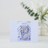 Antwoordkaart 'Op, op en weg' RSVP Kaartje (Staand voorkant)