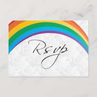 Antwoordkaart Regenboog Huwelijk Gay Trouwen