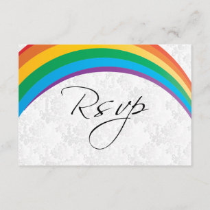 Antwoordkaart Regenboog Huwelijk Gay Trouwen Kaart