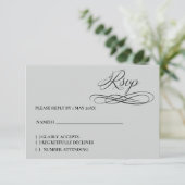 Antwoordkaart RSVP Kaartje (Staand voorkant)