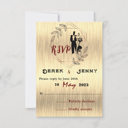 Antwoordkaart RSVP Kaartje (Voorkant)