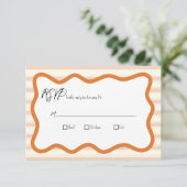 Antwoordkaart RSVP Kaartje (Staand voorkant)