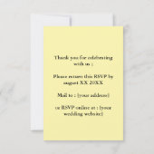 Antwoordkaart RSVP Kaartje (Achterkant)