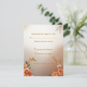 Antwoordkaart RSVP Kaartje (Staand voorkant)