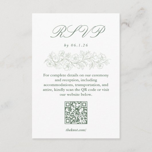 Antwoordkaart RSVP Kaartje (Voorkant)
