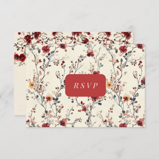 Antwoordkaart RSVP Kaartje (Voorkant / Achterkant)