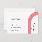 Antwoordkaart RSVP | Klassieke Stijl (Voorkant / Achterkant)