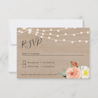 Antwoordkaart RSVP Tuinfeest Kaartje