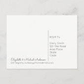 Antwoordkaart RSVP Uitnodiging Briefkaart (Achterkant)