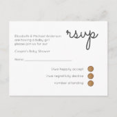 Antwoordkaart RSVP Uitnodiging Briefkaart (Voorkant)