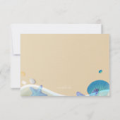 Antwoordkaart Strandbruiloft Kaart (Achterkant)