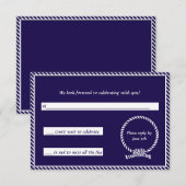 Antwoordkaart Trouwen RSVP Kaartje (Voorkant / Achterkant)