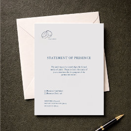 Antwoordkaart voor burgerlijke ceremonie – Huwelij RSVP Kaartje
