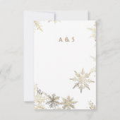 Antwoordkaart voor elegante trouwuitnodiging met b RSVP kaartje (Achterkant)