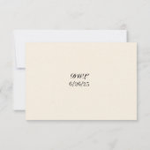 Antwoordkaart voor Papaver Droom RSVP Kaartje (Achterkant)