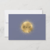 Antwoordkaart voor Pastel Celestial Gold Moon RSVP (Achterkant)