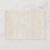 Antwoordkaart voor rustieke uitnodiging (Achterkant)