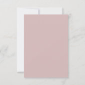 Antwoordkaart voor trouwfeest roze script kaart (Achterkant)