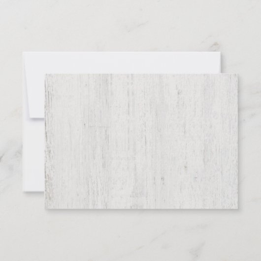 Antwoordkaart voor uitnodiging | Rustieke Romantie (Achterkant)