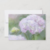 Antwoordkaarten Monet stijl gouden lijst Hydrangea RSVP Kaartje (Achterkant)