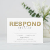 Antwoordkaarten Valentijnsthema RSVP (Staand voorkant)