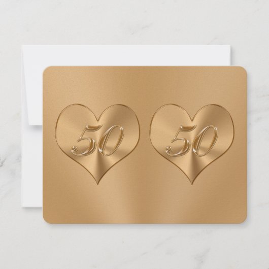 Antwoordkaarten voor 50ste huwelijksverjaardag kaart (Voorkant)