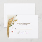 Antwoordkaarten voor herfst bruiloft uitnodigingen (Voorkant / Achterkant)