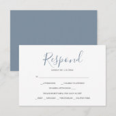 Antwoordkaarten voor neutrale RSVP (Voorkant / Achterkant)