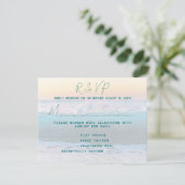 Antwoordkaarten voor Ocean Sunrise Menu (Staand voorkant)