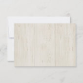 Antwoordkaartje voor rusticale uitnodiging (Achterkant)