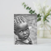 Anuak-kind in Ethiopië Briefkaart (Staand voorkant)