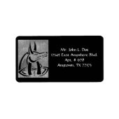 Anubis-adreslabel Etiket (Voorkant)