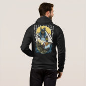 Anubis Ancient Egyptian God Illustration Hoodie (Achterkant volledig)