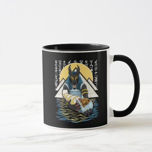 Anubis Ancient Egyptian God Illustration Mok (Rechts)