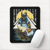 Anubis Ancient Egyptian God Illustration Muismat (Met muis)