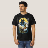 Anubis Ancient Egyptian God Illustration T-shirt (Voorkant volledig)