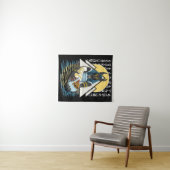 Anubis Ancient Egyptian God Illustration Wandkleed (In Situ (horizontaal))