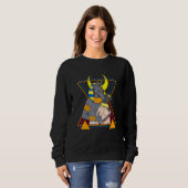 Anubis Art Anubis en Bastet Anubis Jackal Anubis Trui (Voorkant volledig)