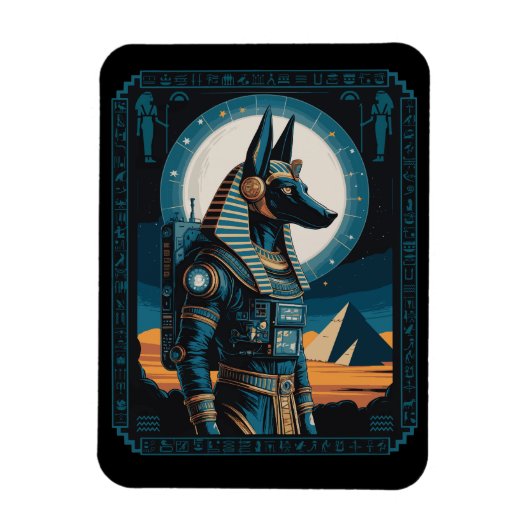 Anubis Astronaut - Kosmische Bewaker van het hiern Magneet (Verticaal)